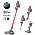 HONITURE Aspirapolvere Senza Fili 450W/33Kpa, Scopa Elettrica Potente con Touch Screen LCD