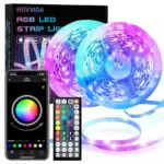 HOVVIDA Striscia LED 10M, 30 LED/metro, Luci LED RGB 5050