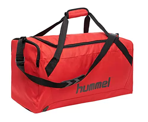 hummel Borsa Sportiva Core, Unisex-Adulto, Vero Rosso/Nero