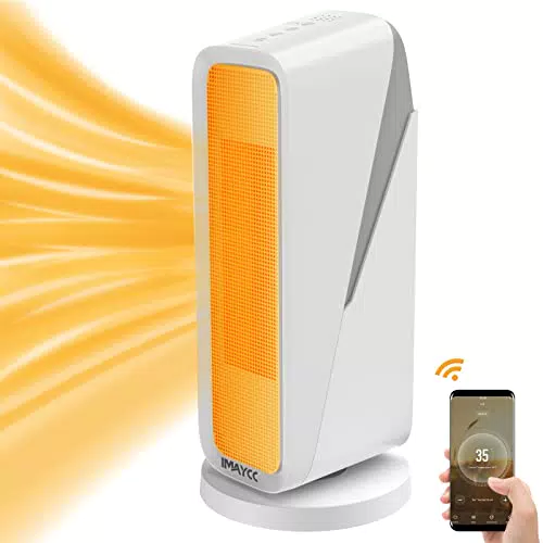 IMAYCC - Termoventilatore in ceramica, 1500 W, a risparmio energetico