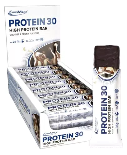 IronMaxx Protein 30 barretta proteica - biscotti e crema 24 x 35g
