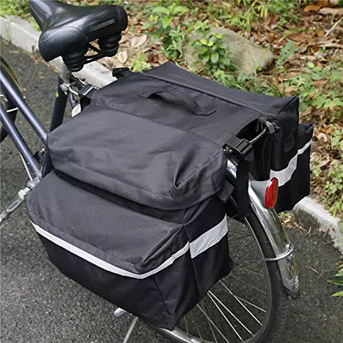 JINYOMFLY Borsa per Bicicletta Posteriore, 20L Borsa da Bicicletta Doppia