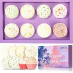 Jissta Set regalo per bombe da bagno, 8 pezzi, bombe da bagno vegane