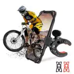 KAPVOE Supporto Cellulare Porta Smartphone per Moto Bicicletta 360° Rotabile Telefono Portacellulare Bici iPhone Samsung Huawei
