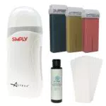 Offerta Kit Depilazione ANYSKIN con Scaldacera Rullo + 3 Ricariche + 100 Strisce + Dopocera