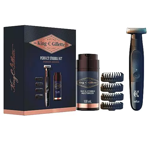 King C. Gillette Style Master Kit REGOLABARBA UOMO e CREMA IDRATANTE VISO E BARBA