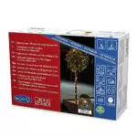 Konstsmide 3642  810 LED catena luminosa, con effetto Glimmer/per esterno /240 bernsteinfarbene diodi /24 V Trasformatore da esterno/cavo nero