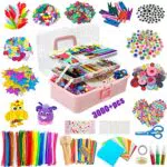 Lavoretti Creativi per Bambini, 3000+ Pezzi DIY Creativo Giochi Art Craft Set