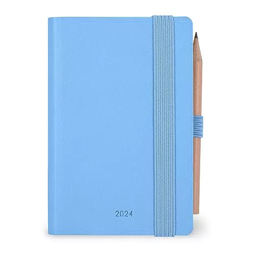 Legami - Agenda Bigiornaliera Mini CRYSTAL BLUE, 12 Mesi