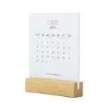 Legami - Calendario con Base in Legno, 12 Mesi, da Tavolo