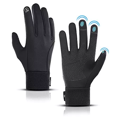 LERWAY Guanti Invernali Caldi, Touch Screen Antivento Guanti Sportivi per Uomo Donna