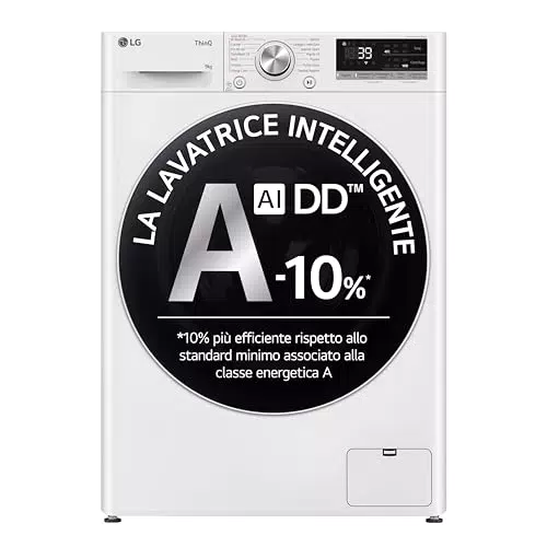 LG AI DD F4R709TAIDD Lavatrice Classe A -10%, Carica Frontale Serie R7