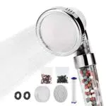 LIFEWEAR Soffione Doccia, Doccetta per Doccia Anticalcare con Filtro a 3 Strati