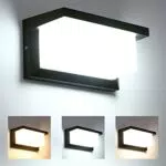 Lightess 18W Dimmerabile Applique da Parete Esterno Lampada da Parete LED Impermeabile IP66 per Balcone