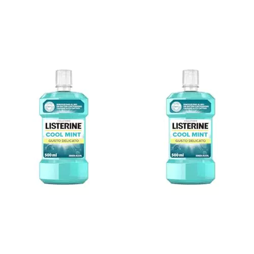 Listerine Cool Mint, Colluttorio Gusto Delicato Senza Alcol