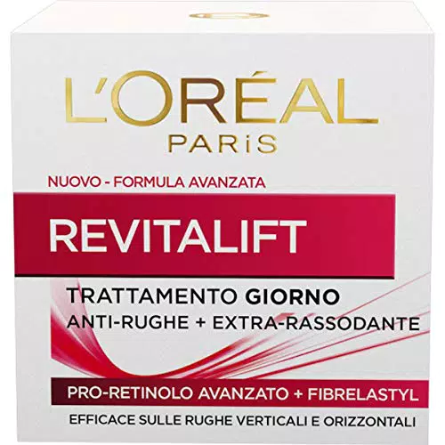 L'Oréal Paris Crema Viso Giorno Revitalift, Azione Antirughe Extra-Rassodante con Pro-Retinolo Avanzato