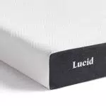 LUCID Materasso in memory foam Infusione di gel rinfrescante & carbone di bambù sottile 13 cm Rigido Piazze francese