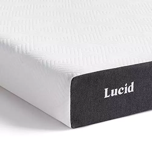 LUCID Materasso in memory foam Infusione di gel rinfrescante & carbone di bambù sottile 13 cm Rigido Piazze francese
