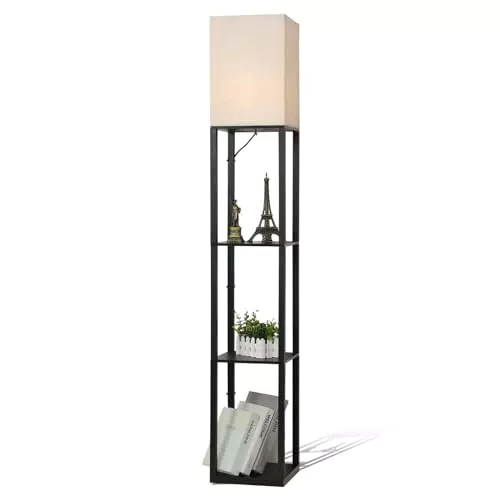 Lumiup Lampada da Scrivania, 3 Strati Lampada da Terra MetalloBase E27 Piantana Lampada da Terra 1