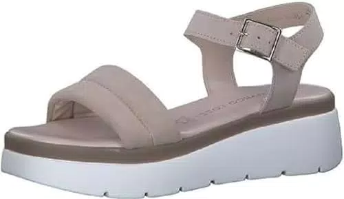 MARCO TOZZI Donna 2-2-28780-20, Sandali con Zeppa, Rosa