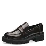 MARCO TOZZI Mocassini Donna con Zeppa Classici, Mocca Patent