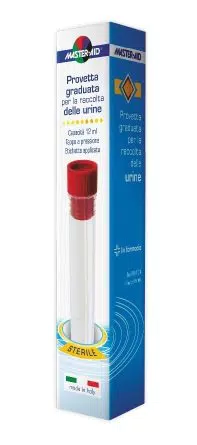 MASTER AID Provetta Urine, Trasparente, 12 Millilitro