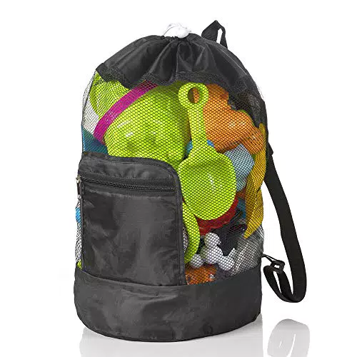 MOOKLIN ROAM Borsa da Spiaggia Grande, Borsa da Rete in Tessuto Pieghevole e Riutilizzabile per Bambino
