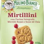 Mulino Bianco Mirtillini, Biscotti Frollini Senza Latte e Uova con Farina Integrale