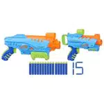 Nerf Elite Junior - Set Ultimate Starter, 2 blaster in gommapiuma facili da usare