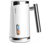 NWOUIIAY Montalatte Elettrico automatico 3 in 1 Schiumalatte elettrico 500W 300ml freddo facile da pulire per latte