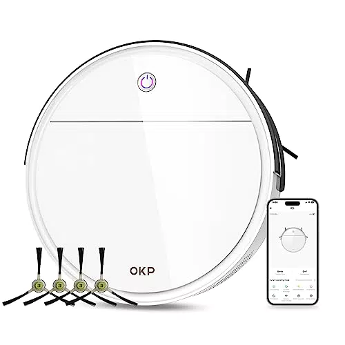 OKP 2500Pa robot aspirapolvere, con WiFi/Alexa/APP, 120 Min
