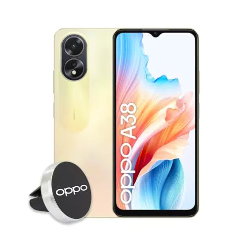 OPPO A38 Smartphone, AI Doppia Fotocamera 50+2MP, Selfie 5MP