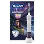 Oral-B Kids Spazzolino elettrico, 1 manico Disney Buzz L'Illumin