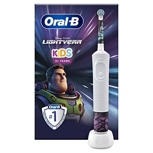 Oral-B Kids Spazzolino elettrico, 1 manico Disney Buzz L'Illumin