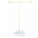 Organizzatore di Gioielli da Tavolo Porta Organizzatore: T- Bar Gioielli in Metallo Countertop Porta di Gioielli Collana Porta del Supporto per Il Desktop Organizzazione Desktop