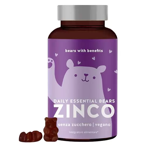Bears with Benefits Orsetti gommosi allo zinco, 45 pezzi