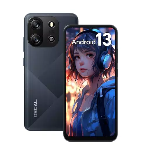 OSCAL Smartphone Offerta 2024, FLAT1C 4GB RAM 32GB ROM 256GB Espandibile Telefono Cellulare con Schermo 6.5" HD+