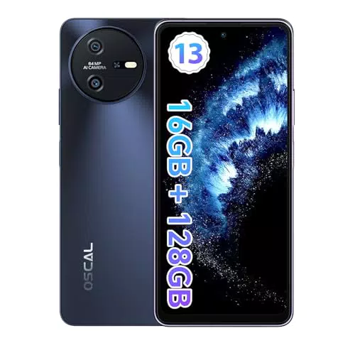 OSCAL Tiger12 Smartphone, 16GB RAM 128GB ROM 1TB TF Telefono Cellulare MTK G99