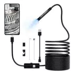 pancellent 5, 5 mm USB Endoscopio 2 in 1 Impermeabile Periscopio Telecamera di Ispezione con 6 LED e 3