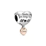 Pandora 788830C00 Perlina a cuore Ti amo mamma