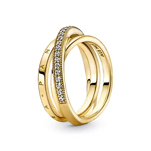 Pandora - Anello argento sterling zirconia_cubica Signature Donna