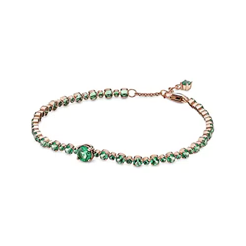 Pandora Bracciale Tennis Donna Pavé Scintillante Verde 580044C01