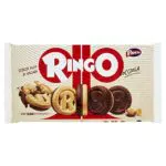 Pavesi Ringo Biscotti Farciti con Crema di Nocciola e Cioccolato per Colazione o Gustoso Snack - 6 pacchetti