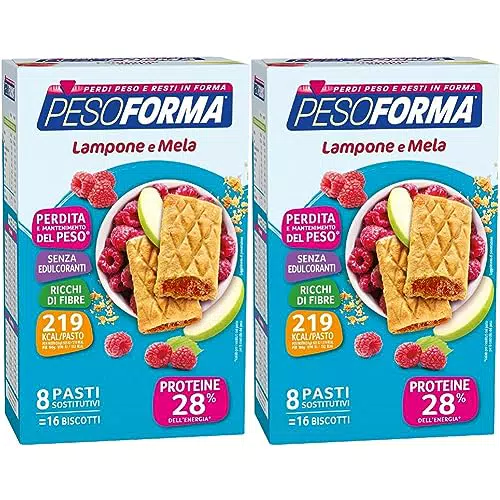 Pesoforma Biscotti Lampone e Mela, Pasto sostitutivo proteico