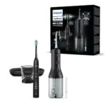 Philips Sonicare Irrigatore orale senza filo Power Flosser 3000 e spazzolino elettrico DiamondClean 9000 - Pulizia di denti e gengive e rimozione della placca