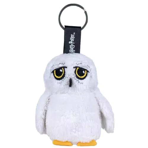 Play by Play Harry Potter Portachiavi Peluche EDVIGE Hedwig Civetta - Altezza 10cm - Warner Bros Wizarding World