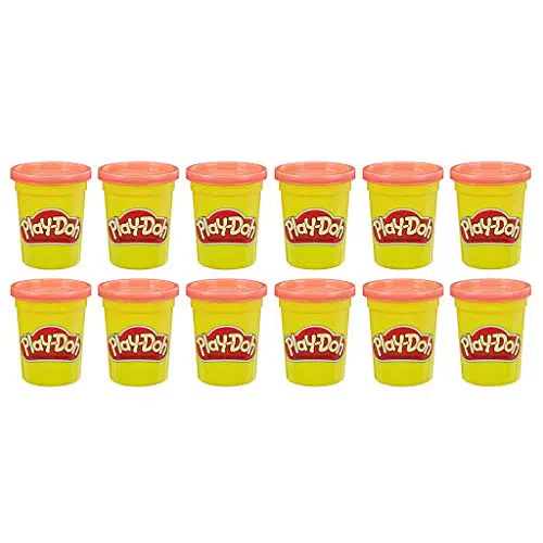 Play-Doh-E4826F02 Set da 12 Vasetti, Colore Rossi, E4826F02