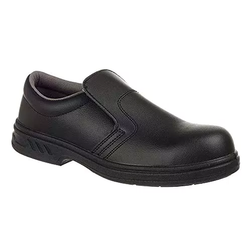 Portwest FW81BKR43 Mocassino di Sicurezza S2, Nero, 43