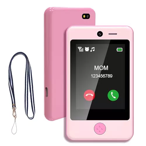 PTHTECHUS - Smartphone per bambini, telefoni cellulari con cavo auricolare
