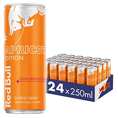 Red Bull Energy Drink, Gusto Albicocca-Fragola, 24 Lattine